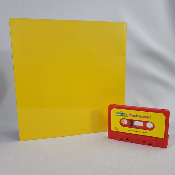 Vtg Sesame Street When Is Saturday? Book And Read Along Cassette Tape - Picture 5 of 14
